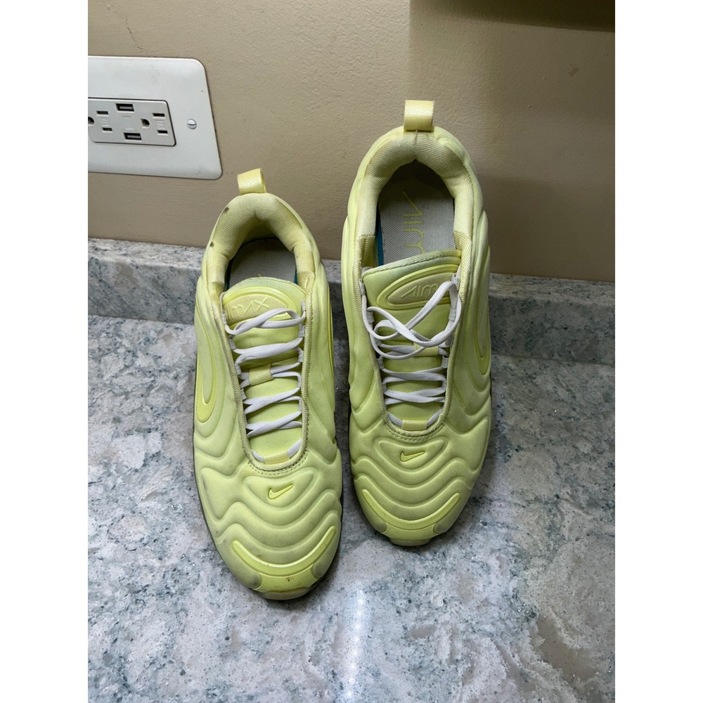 Nike Sneakers Air Max 720 Size 7 Pale Vanilla Yellow AT6176-302 Wave Textured‎